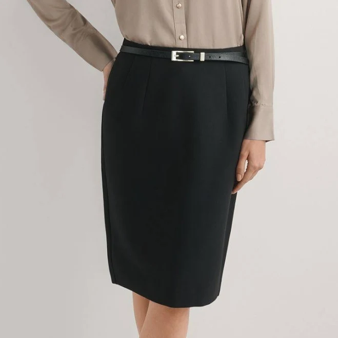 skirt Класична чорна спідниця-олівець SPCDT-0088-99 ochnik.ua $799
