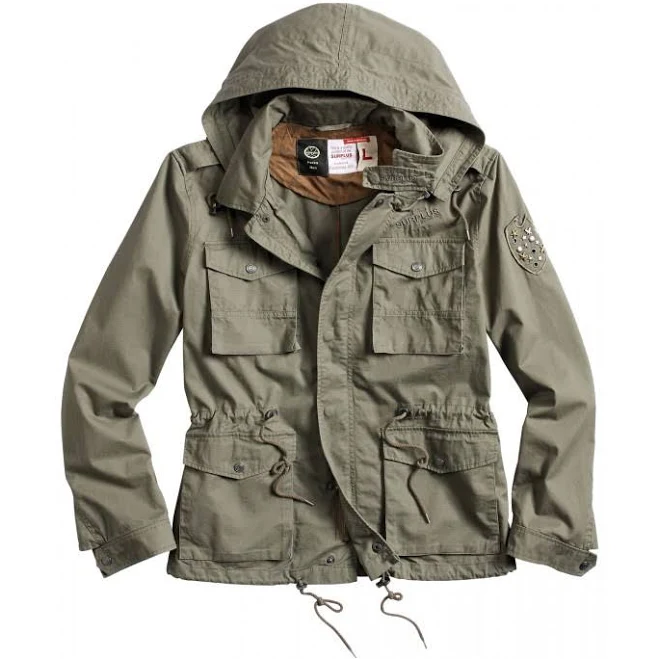 outerwear Парка милитари SURPLUS PARKA Washed Olive Альфа-Маркет $1946