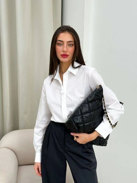 top Стильна біла жіноча сорочка TM YULA YULA $1800