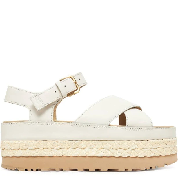 shoes Шкіряні сандалі UGG Aubrey Ankle Strap колір бежевий на платформі 1169650-JSM evzuttya.com.ua $6640