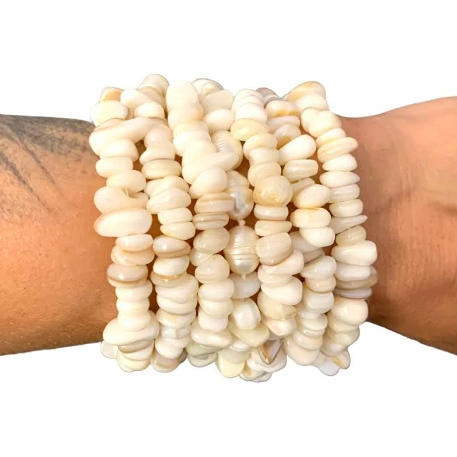 accessory UkrainArt Браслет широкий із натуральної мушлі, семирядний. Прикраси ручної роботи UkrainArt $1960