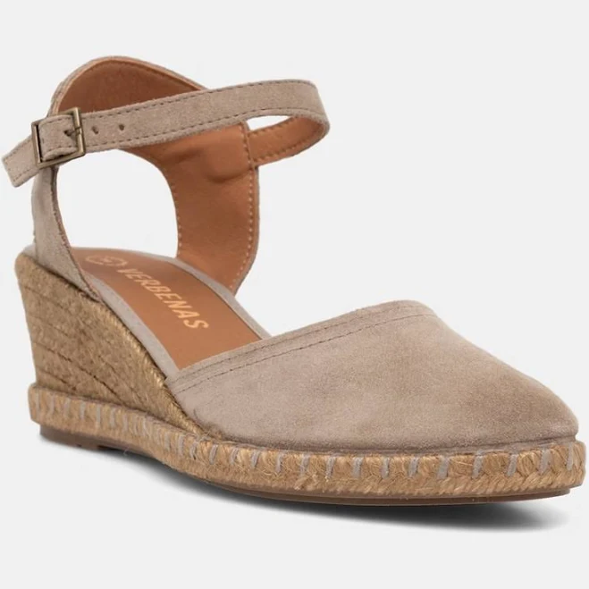 shoes Verbenas еспадрильї на танкетці жіночі замшеві MALENA SERRAJE/TAN бежеві 0601540785 answear.ua $3199