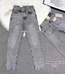 jeans Vindasion Мом джинси сірого кольору Mom fit 25-30 6070 Джинси оптом DNM $647