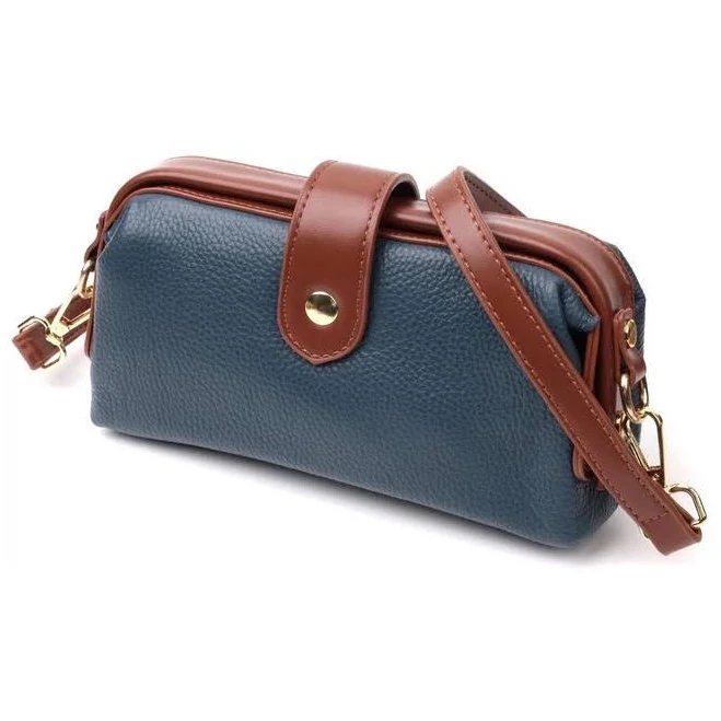 bag Сумка жіноча крос-боді через плече для телефону та документів з натуральної шкіри маленька Vintage Синій 37317. Сумки ROZETKA $1031