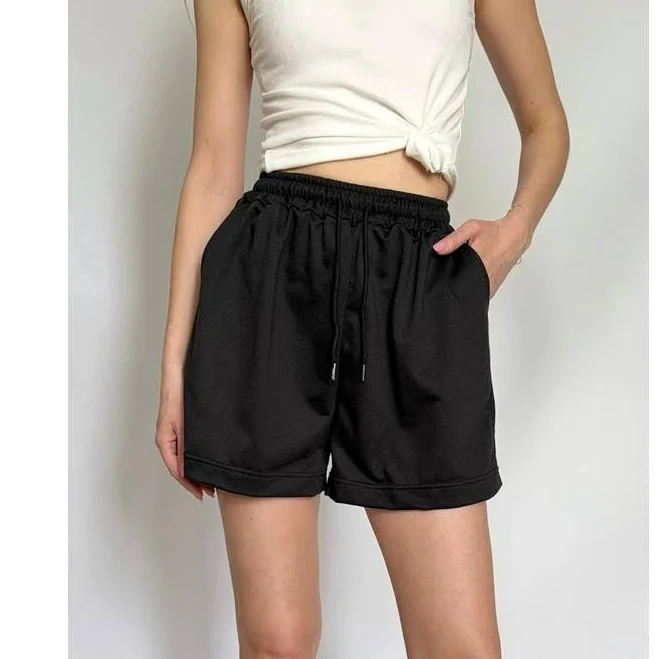 шорти Трикотажні шорти бермуди короткі XS-S KarolyiDora чорний. Жіночі шорти ROZETKA $640