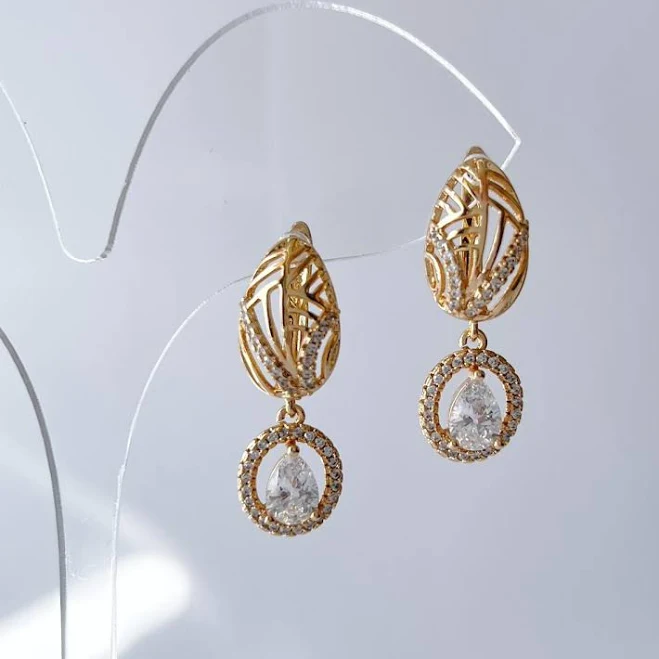 accessory Сережки позолота Xuping Підвіски з камінням Золото 27 мм S15095 Прикраса $216