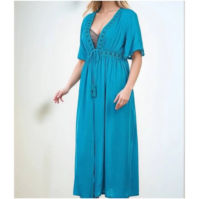 cover-up Туніка-халат для пляжу Z.Five 2109091 блакитний (стегна 99-102) 40 (M). Пляжний одяг ROZETKA $538