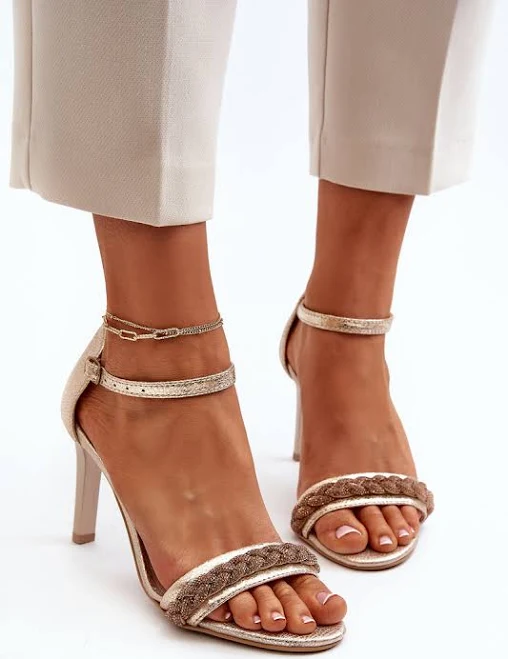 shoes Золоті жіночі шкіряні босоніжки на шпильці Zazoo 3328/2 botoshop.com.ua $2206