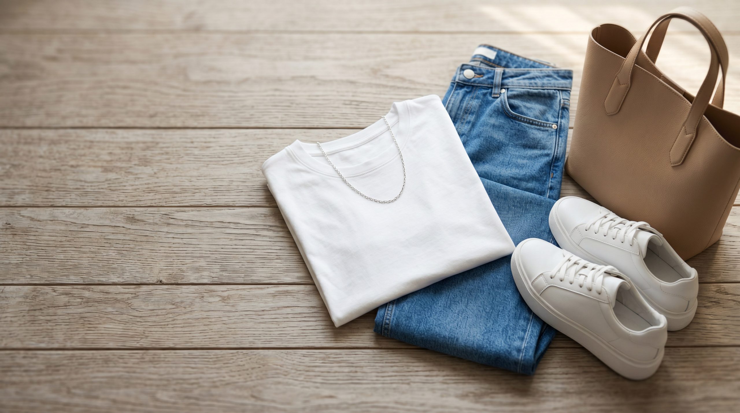 Колаж демонструє різноманітні стильні жіночі футболки, інтегровані в елегантні повсякденні образи сезону 2026.