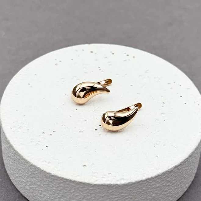 accessory Золоті сережки Краплі. Артикул: 008908 - Сережки - Oliva Oliva Jewels $8700