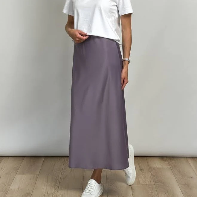 skirt Спідниця жіноча атласна бузкова HARNA українські бренди $1099
