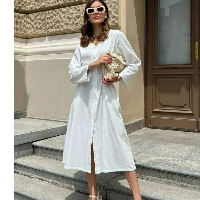 dress Лляна сукня-сорочка 111179 S Білий. Жіночі плаття ROZETKA $937