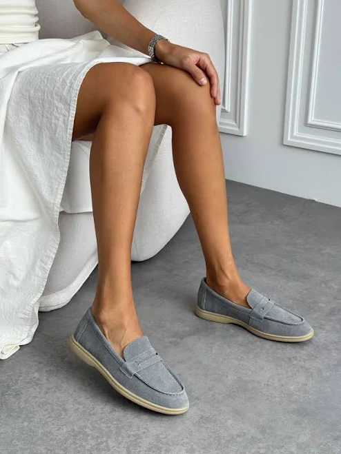 shoes Лофери в класичному стилі темно-сірі LadyBoom $1270