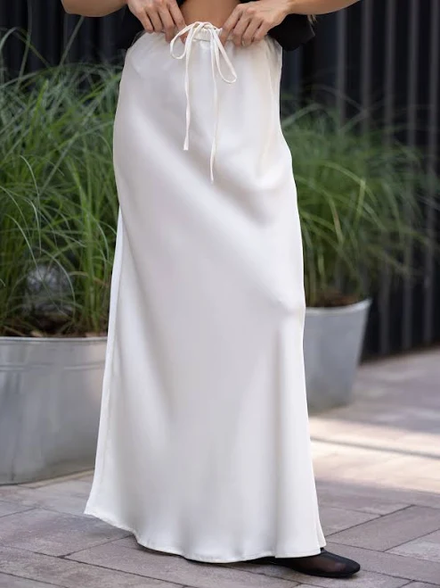 skirt Спідниця атлас Сюзанна шампань REVER $1290