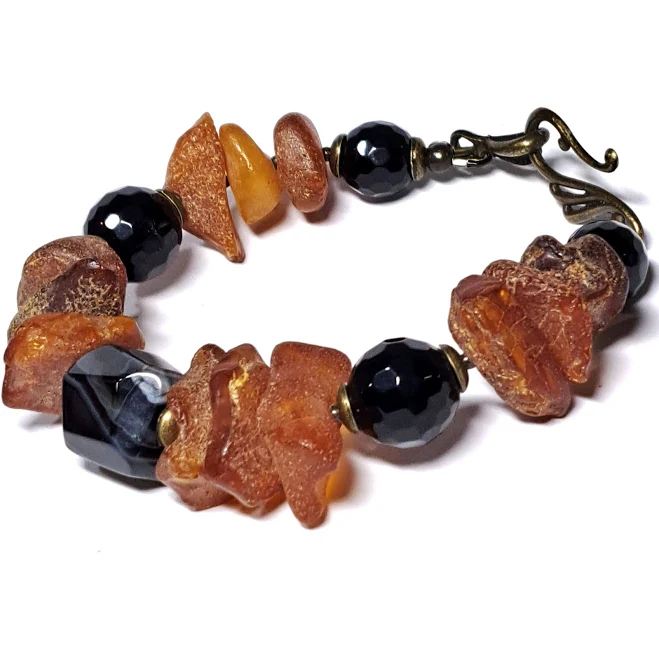 accessory РУТА, бурштин, агат. Браслет із натурального каменю Дарсана $1295