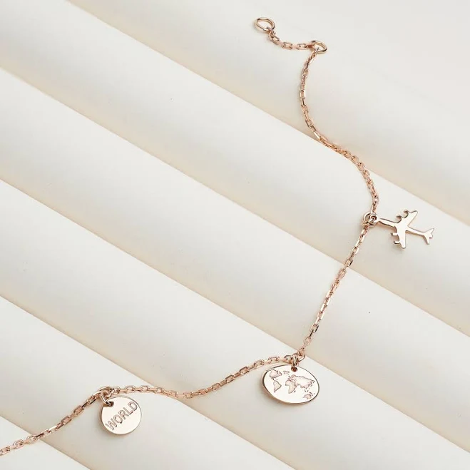 accessory Золотий Браслет Подорож мрії. Червоне Золото Minimal $13550
