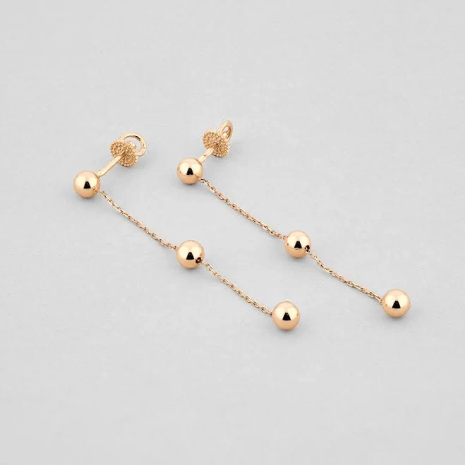accessory Золоті Сережки Океан мрій. Червоне Золото Minimal $13740