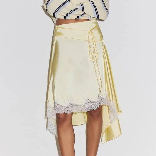 skirt Атласна спідниця середньої довжини Stradivarius $1549