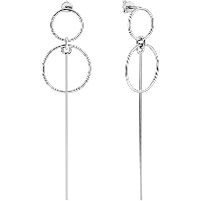 accessory Срібні сережки-підвіски (25012/60) Срібна Країна $4171