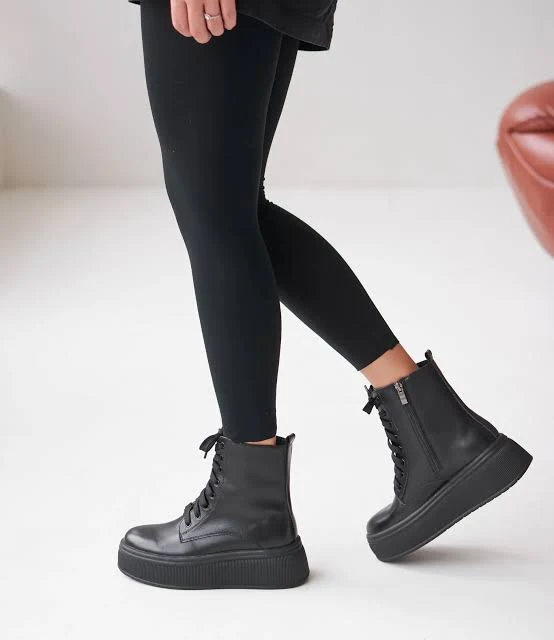 shoes Високі зимові черевики натуральна шкіра на платформі Airstep $2585
