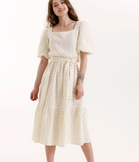 dress Сукня в горошок довжиною максі Nine $2599