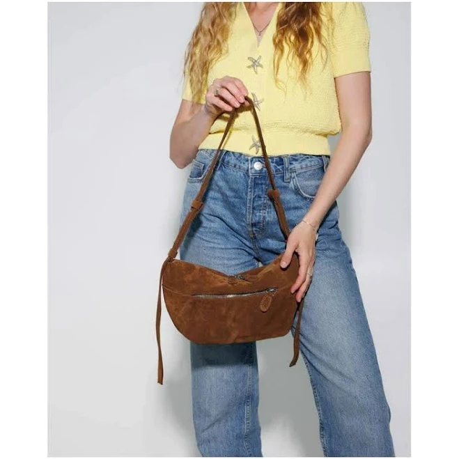bag Сумка-хобо із натуральної замші коричневий. Сумки ROZETKA $2698