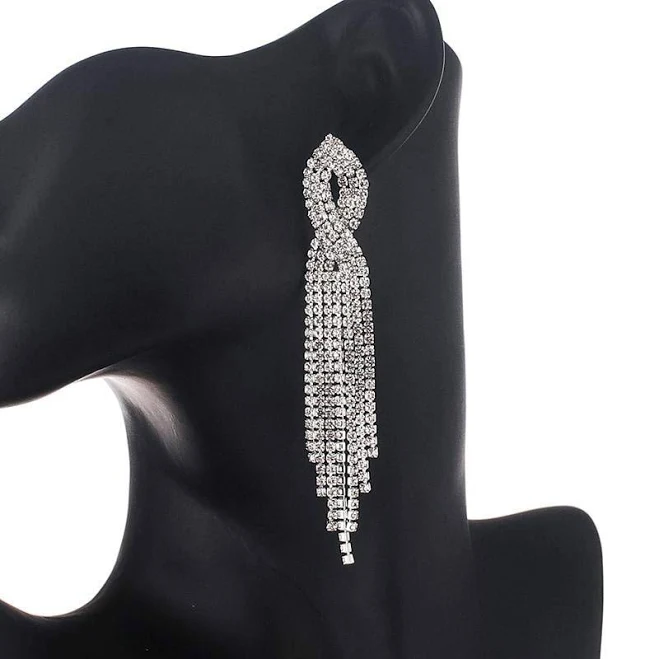 accessory Длинные серьги с кристаллами Кэтрин Lanko $285