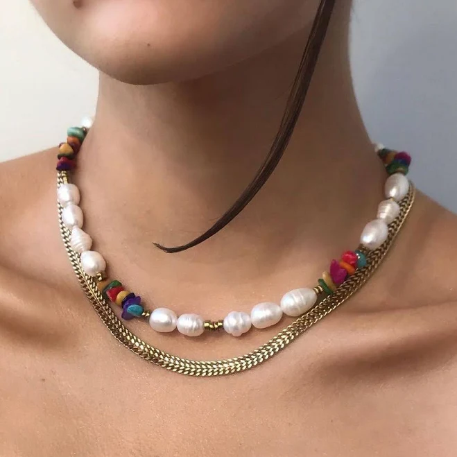 accessory Намисто з перлин та кольорових мушель utopia8.ua $2850