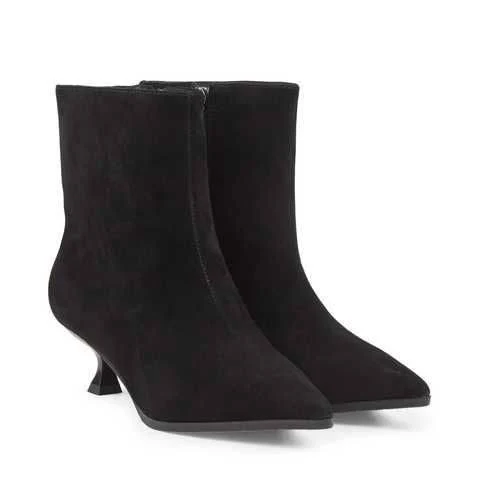 shoes Ботильйони чорні натуральна замша, арт. 4053 XS Boots | Взуття маленьких розмірів $5495