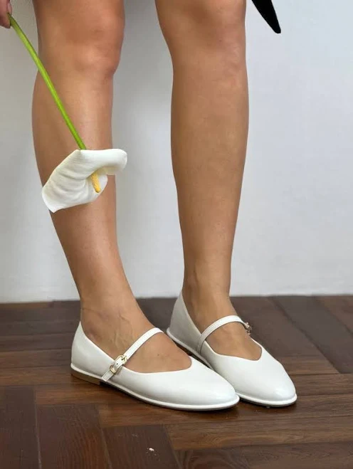 shoes Балетки з ремінцем білі marafet.com.ua $600