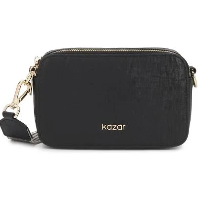 bag Елегантна чорна сумка геометричної форми Kazar $6099