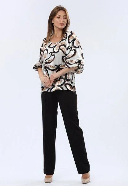 trousers Класичні чорні брюки з напіввовняної тканини 7170 Cat Orange $1445