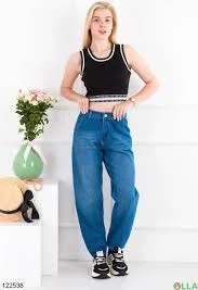 jeans Жіночі сині джинси-банани OLLA $869