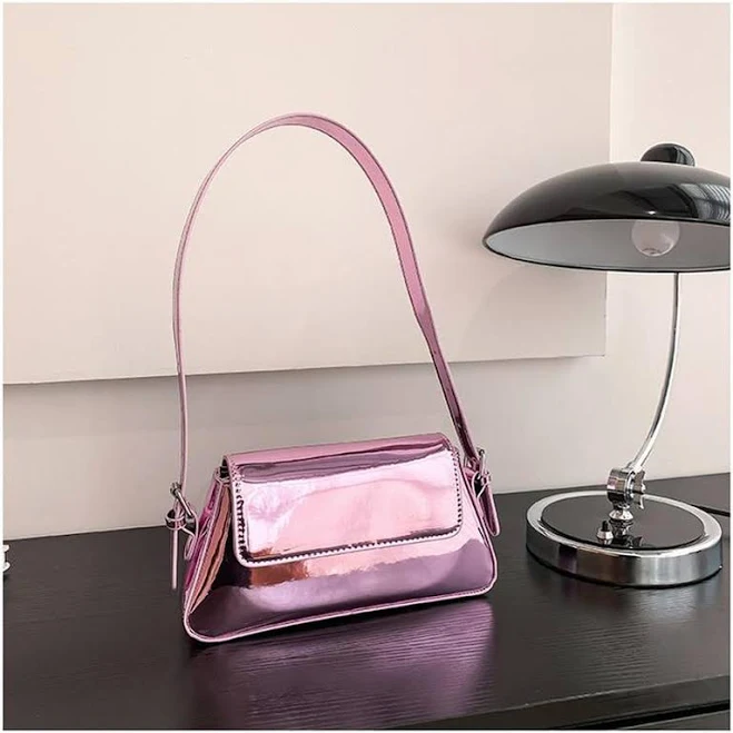 bag Жіноча сумка багет рожевого кольору Shafa $999
