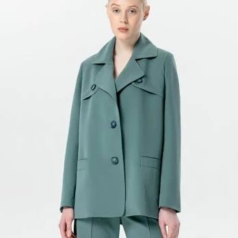 blazer Жіночий Блейзер a LOT (500349) колір блакитний, матеріал віскоза Intertop.ua $4299