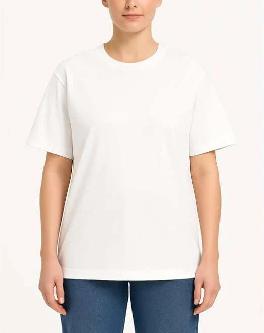 oversized t-shirt Біла футболка оверсайз жіноча з бавовни Білий Код Apmi onesize LifeFLUX $614