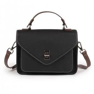 bag Жіноча шкіряна сумка месенджер Camille чорна Bagtone $2790