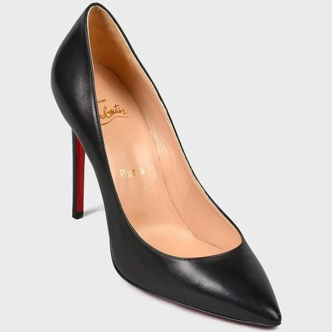 shoes Туфлі лодочки Christian Louboutin туфлі жіночий чорний, 38, високий, шкіра, човники, шпилька, гострий Shafa $3144