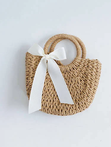 bag Сумка плетена з рафію з бантом D.Hats беж D.Hats $820