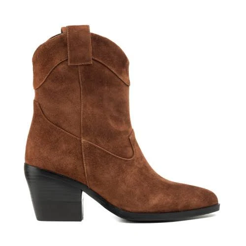 shoes Черевики-козаки жіночі шкіряні коричневі Farinni 1781Б-А marigo.in.ua $3595