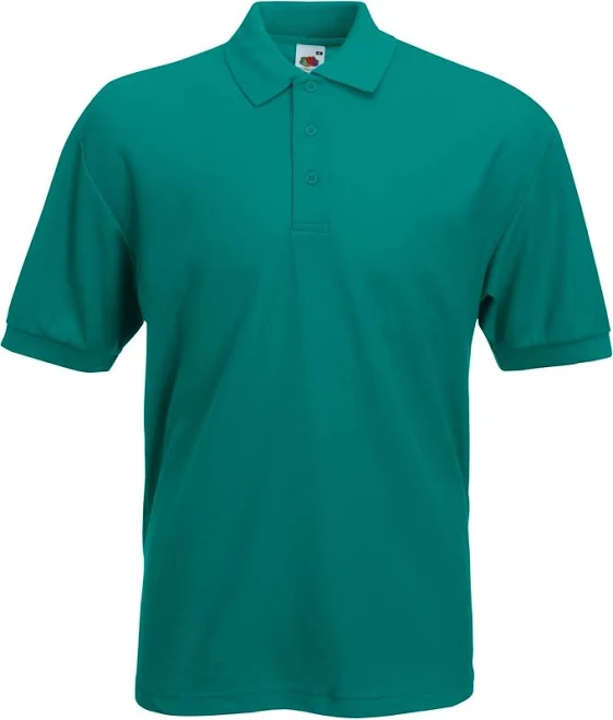 polo shirt Чоловіча футболка поло Fruit of the loom polo з коміром Смарагдовий, S Футболки Fruit $440