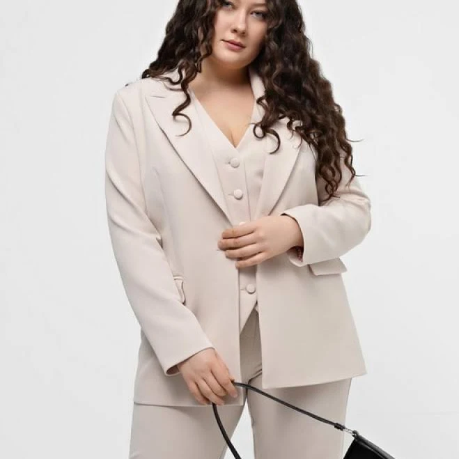 suit Світло-бежевий однобортний жакет jhiva jhiva.com.ua $2500