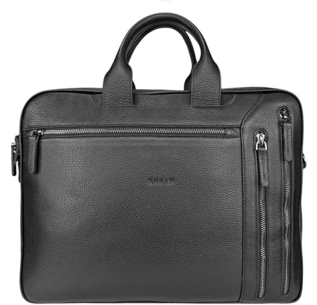 bag Шкіряна сумка-портфель Karya з кишенею для ноутбука 14