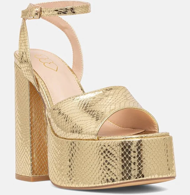 shoes Сандалі Koi Footwear Shonen Gold Lizard Platform Heels колір золотий Shonen Gold Lizard Platform Heels answear.ua $2499