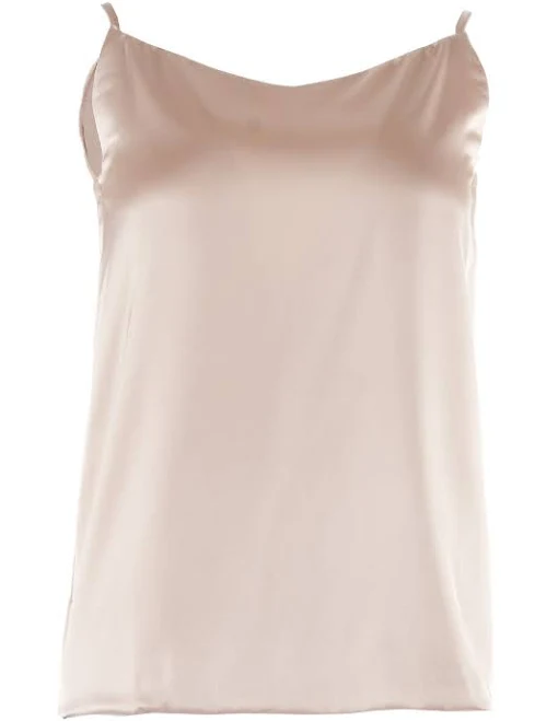 top Топ бежевий шовковий на тонких бретелях L LadyLike $690