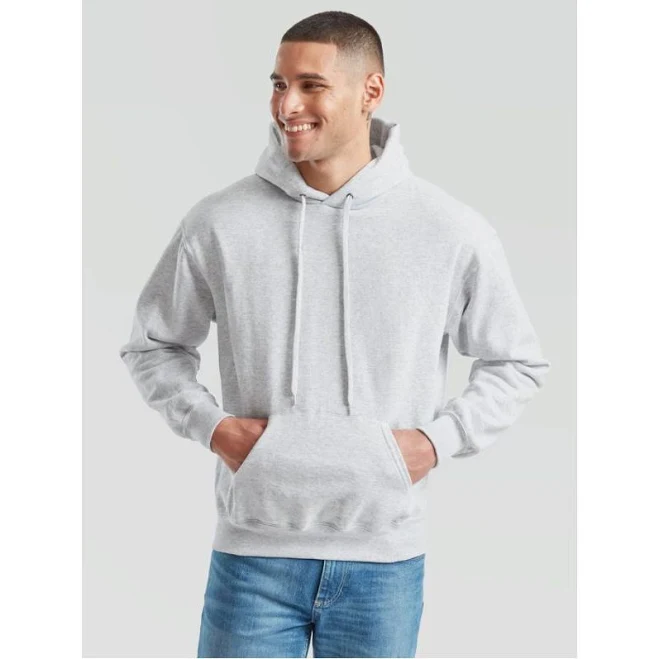 hoodie Чоловіче Худі з Капюшоном і Начосом Фліс Сірий Меланж Розмір L efutbolka.com.ua $815