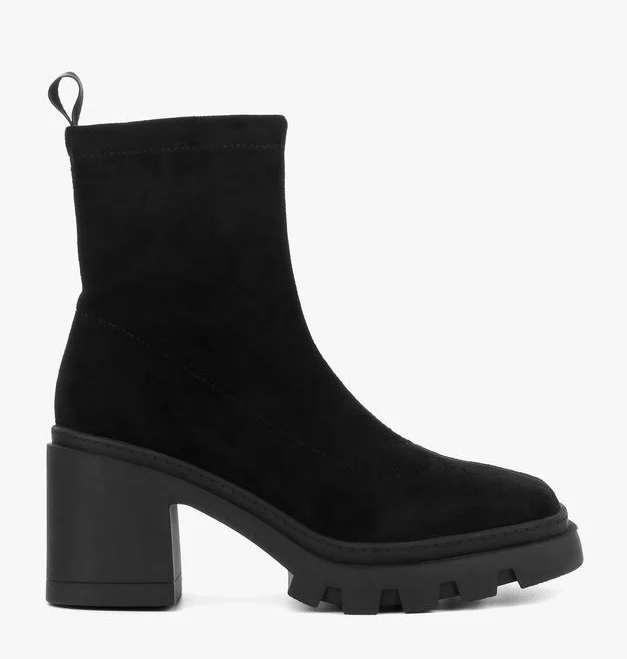 shoes Чорні жіночі ботильйони LeBERDES, демісезонні, модельні, класичні, зі стрейчу, середній каблук, на платформі (00000017376) Favorite Shoes $3239