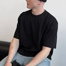 oversized t-shirt Футболка oversize чорна Чорний/S oslo-wear.com $949