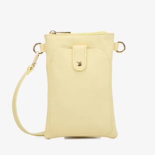 bag Сумка через плече (крос-боді) маленька Regina Notte Light Yellow Шкіра флотар - 289359 Світло-жовтий Сумка через плече (крос-боді) Прямокутна InBag $1229