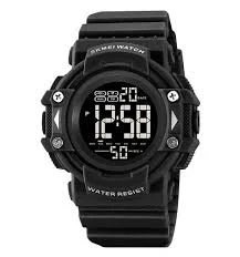 accessory Чоловічий спортивний годинник Skmei 2195 чорний із чорним циферблатом CoolWatch $335